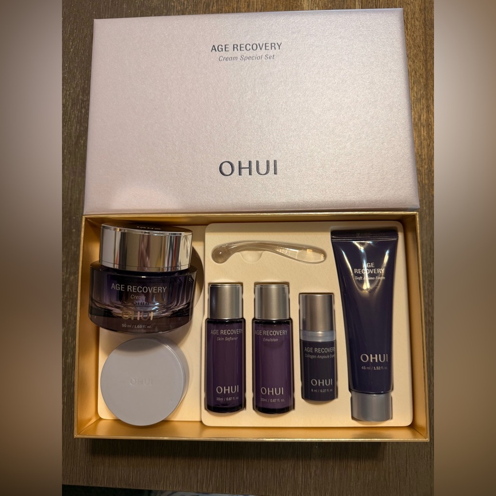 OHUI Age Recovery Cream 50ml + Refill 50ml Special Set Anti-Aging K-beauty